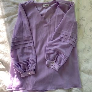 Calvin Klein Flowy Lilac Top